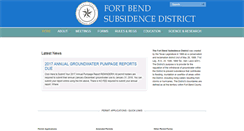Desktop Screenshot of fortbendsubsidence.org